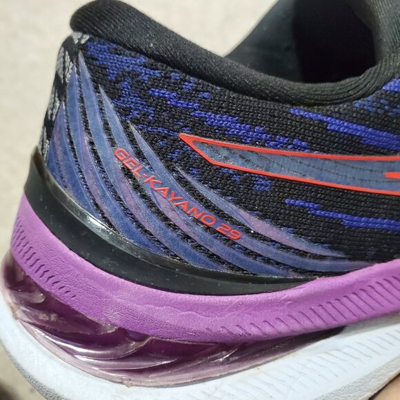 ASICS Gel-Kayano 29 Running Shoes Sneakers Cushioned Black Purple Women's 8 - Picture 4 of 10